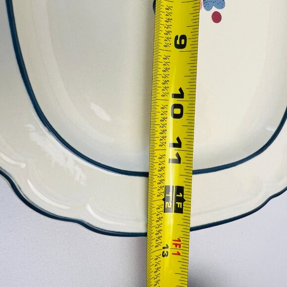 Hearthside Vintage Serving Platter Brambleberry Cumberland 1970s Floral 12" - Picture 8 of 9